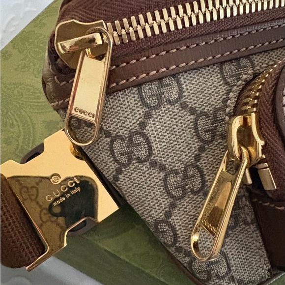 Gucci Brown/Beige GG Supreme Interlocking Belt Bag - Picture 5 of 7